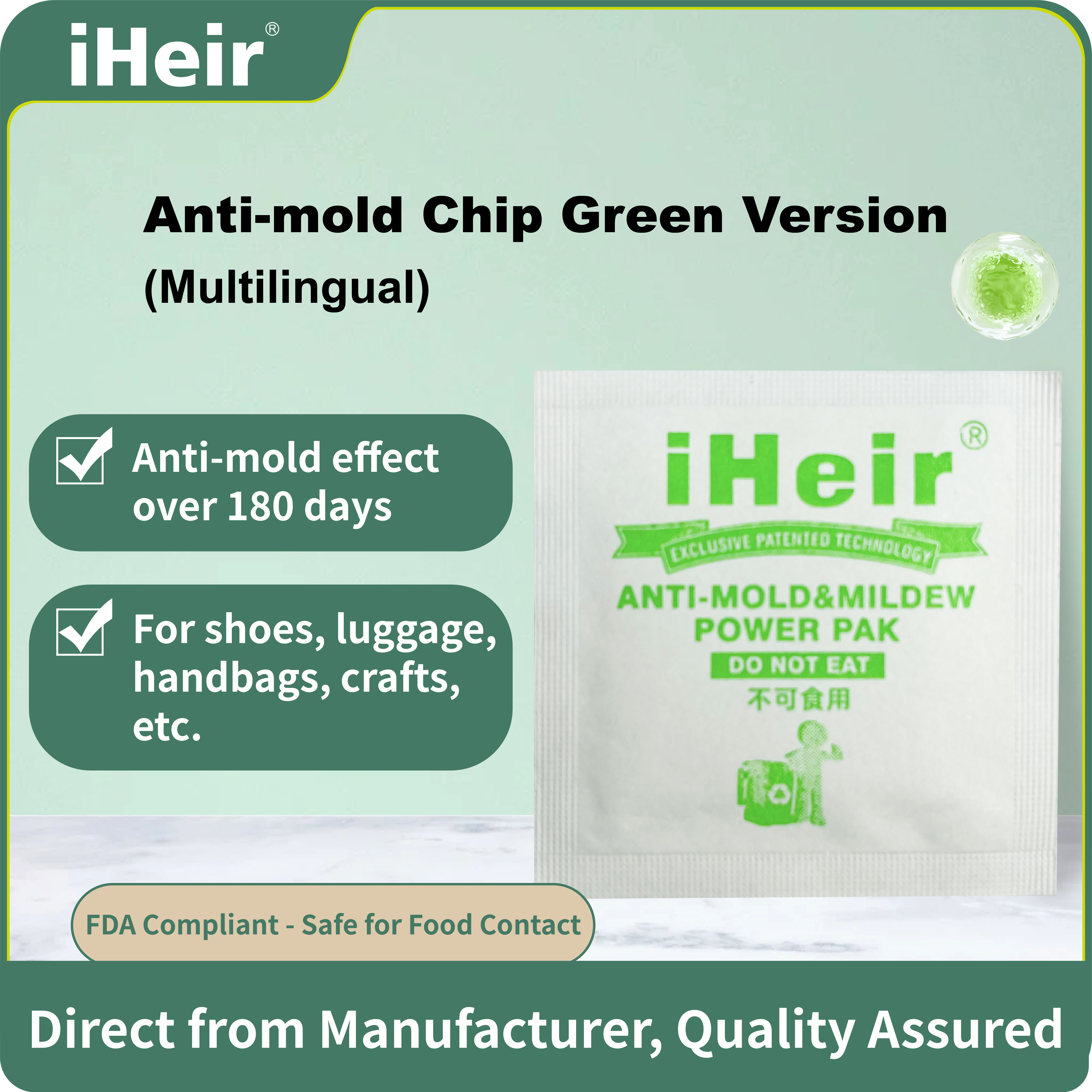 iHeir Anti-mold Power Pak Green Version (Multilingual)